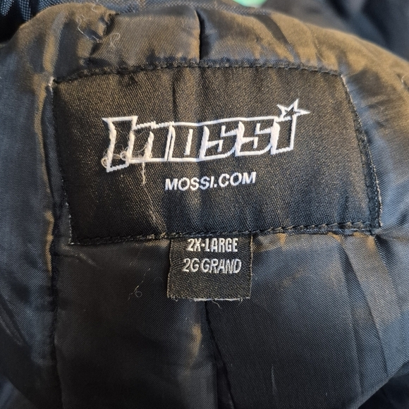 Mossi men's size 2X Large blue & black insulated warm bib snow pants EUC - Picture 2 of 13